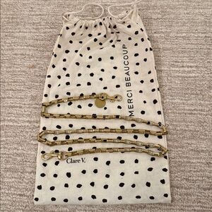 Clare V. Box Chain link strap